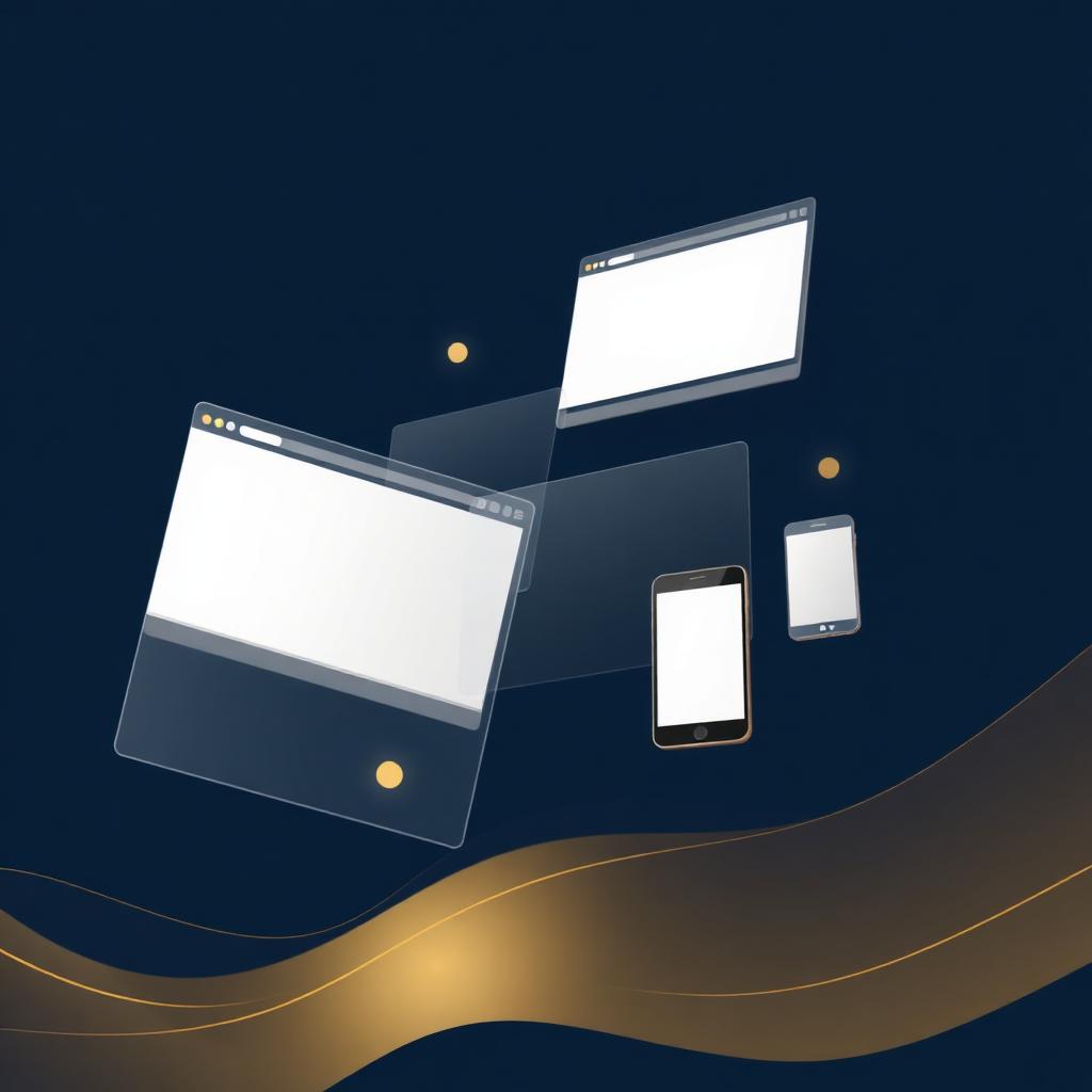 Digital agency portfolio illustration